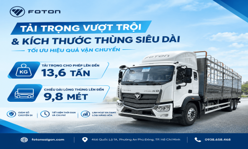 Xe tải Foton Auman C240: Giải pháp vận tải tối ưu từ Foton Sài Gòn
